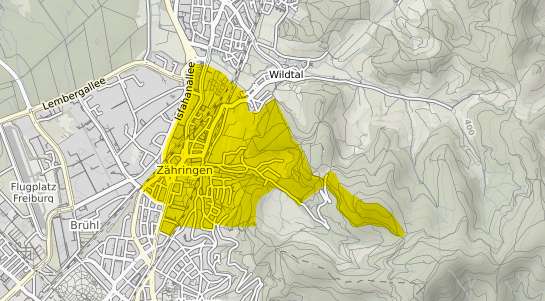 Immobilienpreisekarte Freiburg im Breisgau Z&auml;hringen